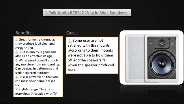 best in wall speakers 2018