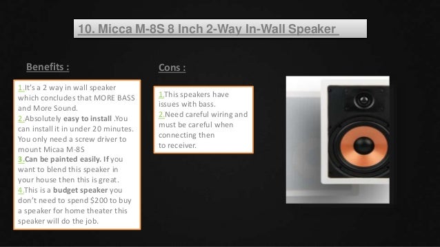 top 10 in wall speakers