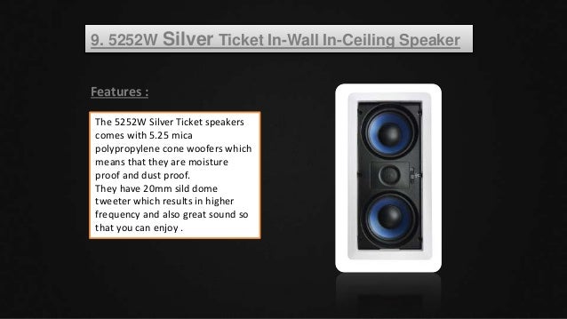 top in wall speakers