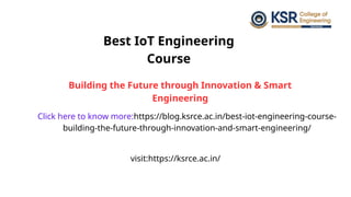 Best IoT Engineering Course: Innovate and Build Smart Systems for the ...