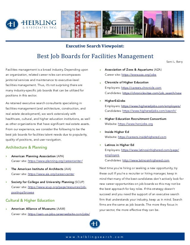 best job boards for facilities management the best job boards