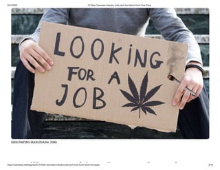 10 Great Jobs in the Marijuana Industry and How Much Each One Pays!