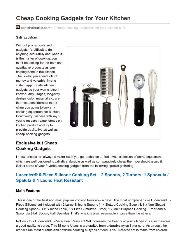 Cheap Cooking Gadgets For Your Kitchen