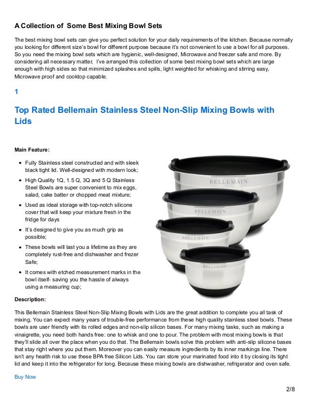 7 Best Mixing Bowl Sets for Kitchen