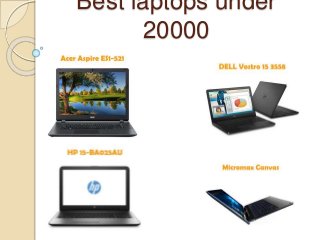Best laptops under
20000
 