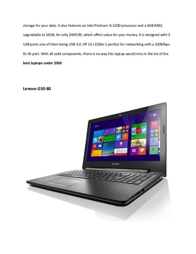 Best Laptops Under 500 dollars in 2015