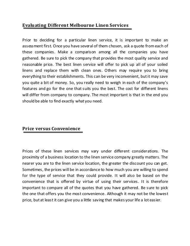 Best Linen Services Melbourne Has To Offer