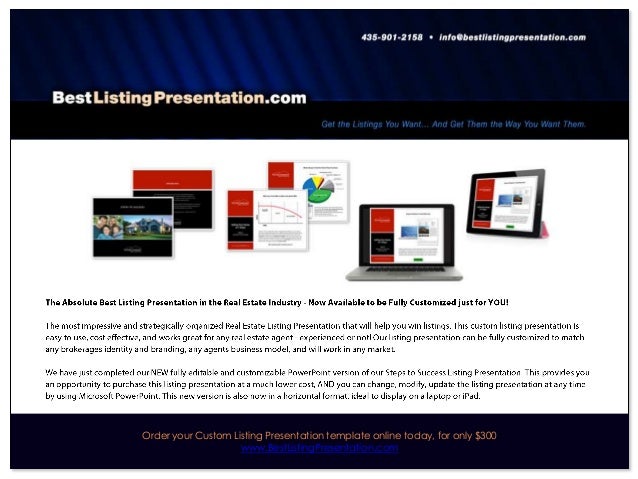 Best Real Estate Listing Presentation for iPad