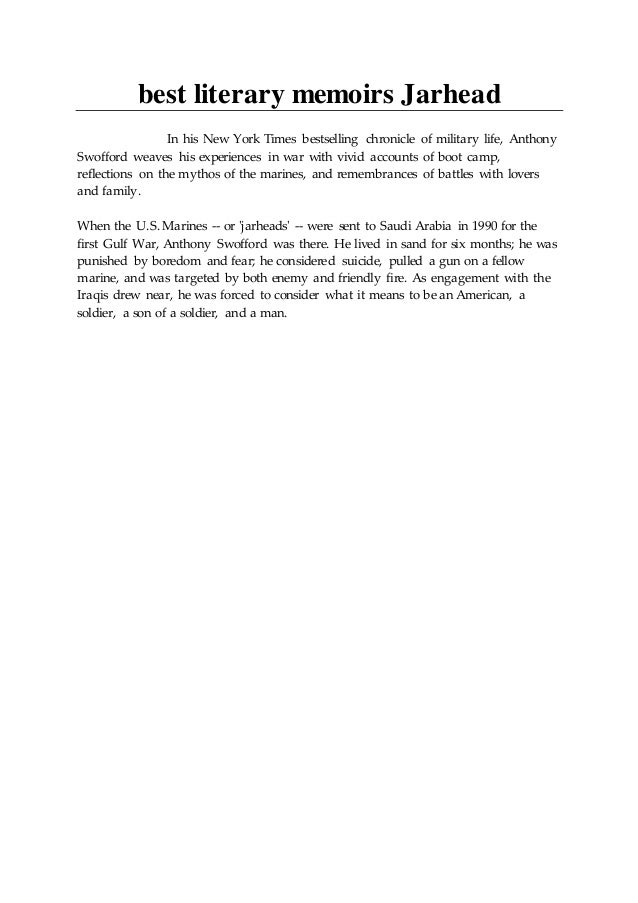best literary memoirs Jarhead