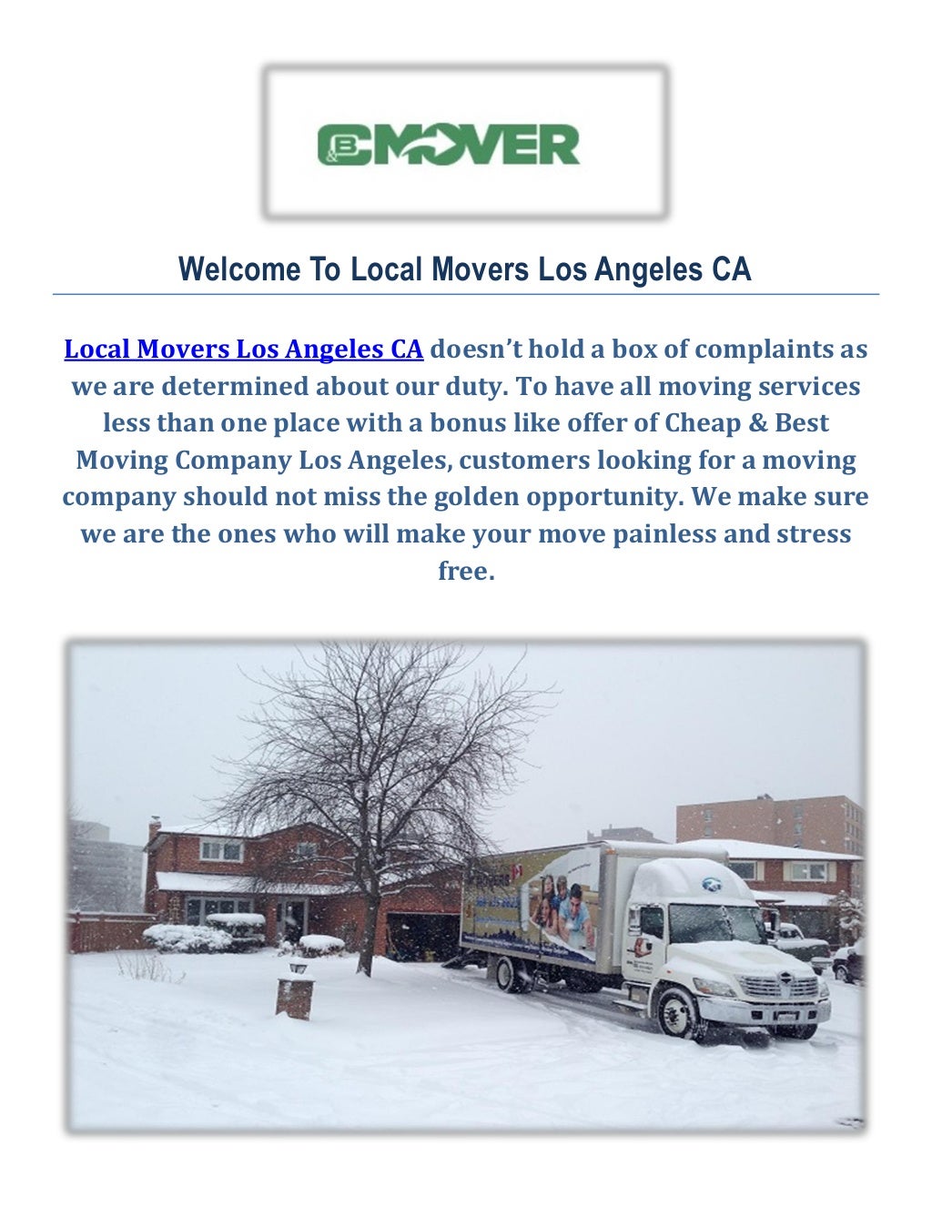 Best Local Moving Company in Los Angeles, CA