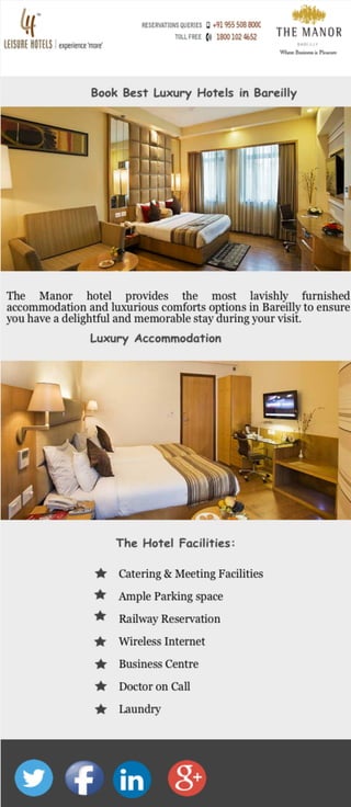 Book Best Luxury Hotels in Bareilly