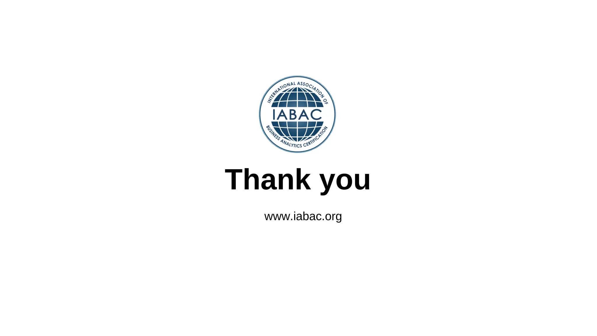 Thank you
www.iabac.org
 