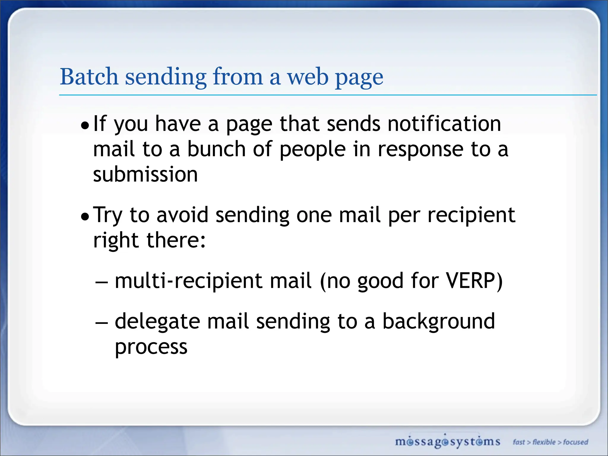 Best Mailing Practices