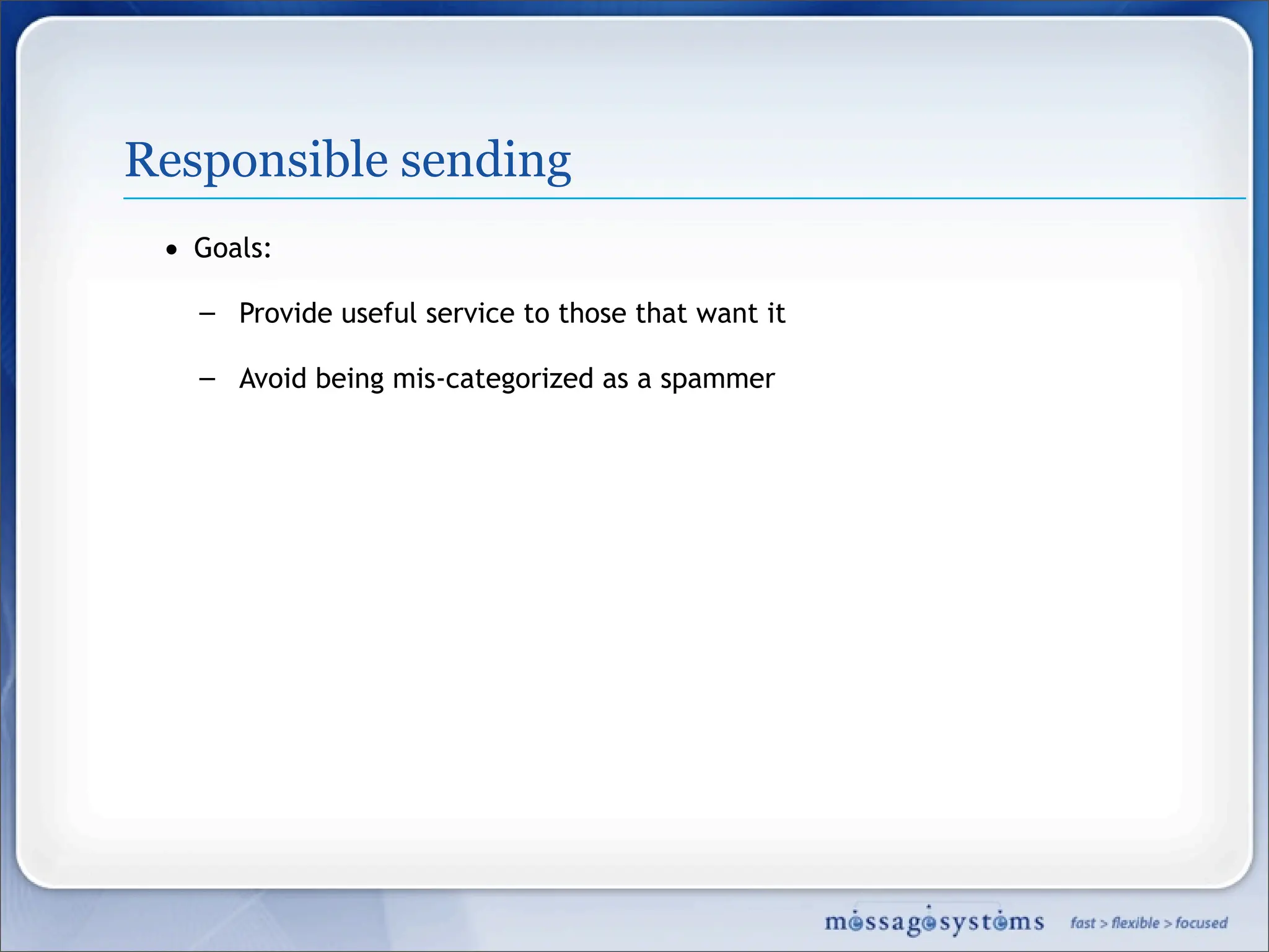 Best Mailing Practices