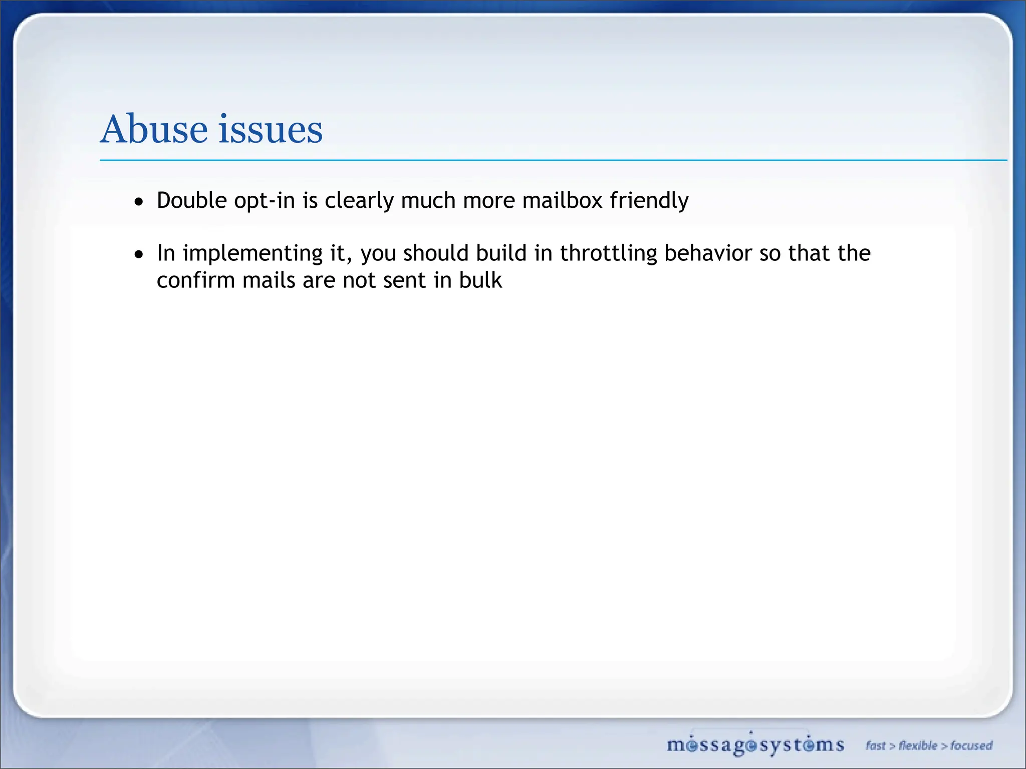 Best Mailing Practices