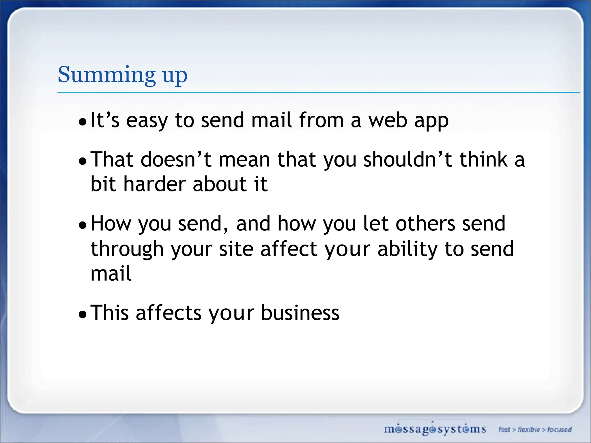 Best Mailing Practices