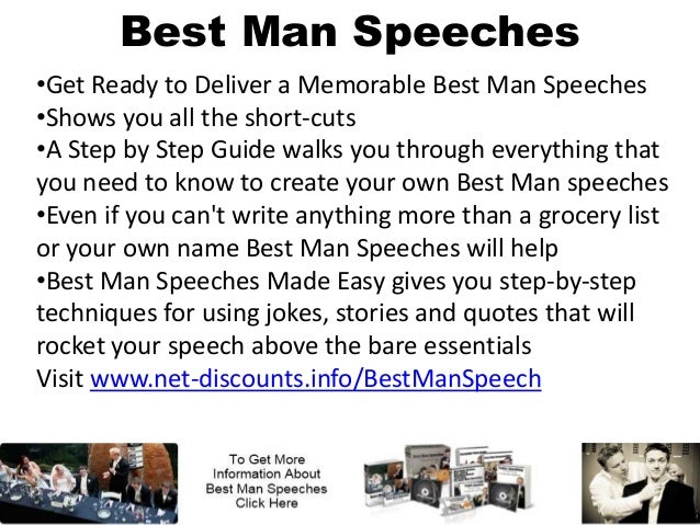 how to write a memorable best man speech