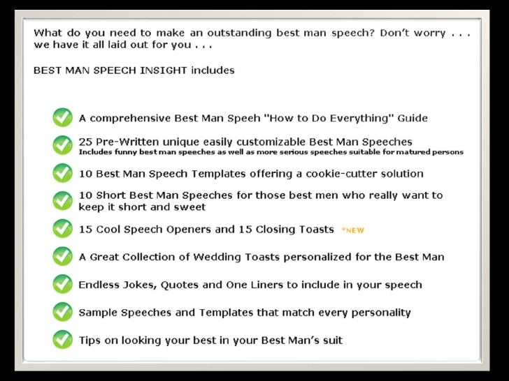 The Best Man Speech Show