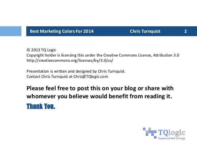 Best Marketing Colors For 2014