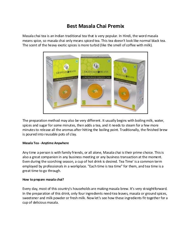Best Masala Chai Premix