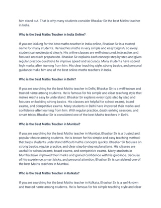 Best Maths Teacher in India for IIT-JEE & Foundation- Bhaskar Sir.pdf
