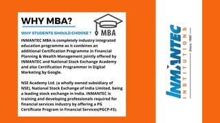 Top MBA Colleges in Ghaziabad | Admission Open | Inmantec Institution | PPT
