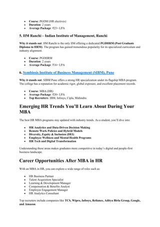 Best MBA Colleges for HR in India .pdf