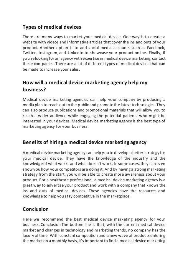 Best Medical Device Marketing Agency For Your Business