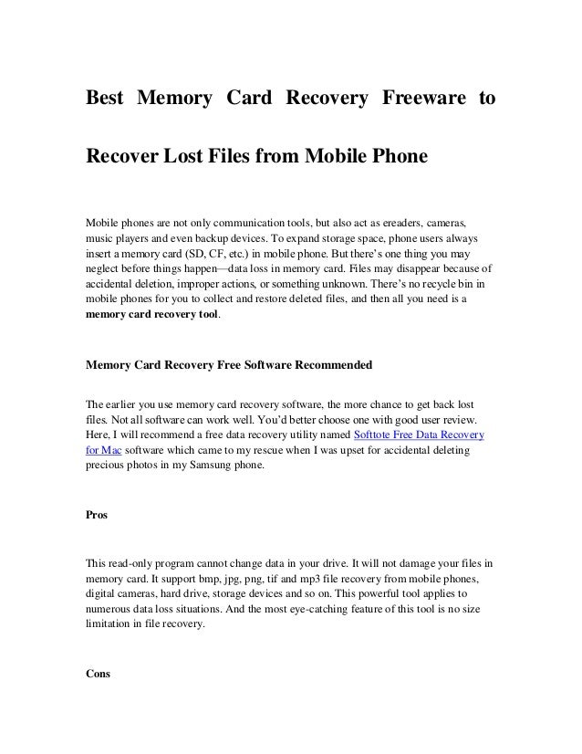 Recovery