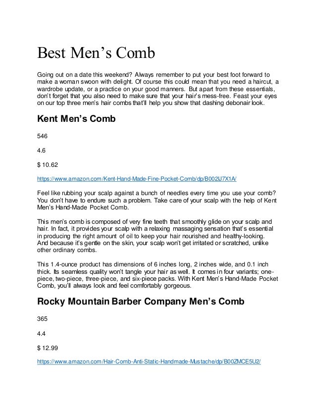 Best Mens Comb