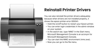 Best Methods To Fix Epson Printer Error 000041 Pptx Best Methods To Fix Epson Printer Error 000041 Pptx