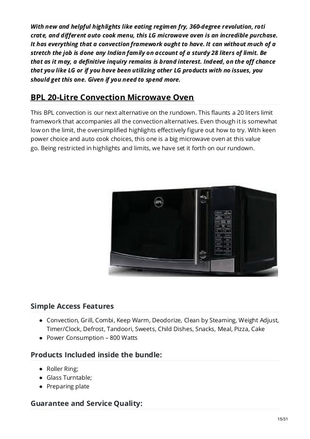 Best Microwave Oven In 2019
