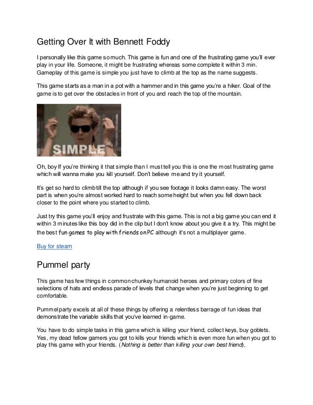 Best mini fun games to play with friends online on pc