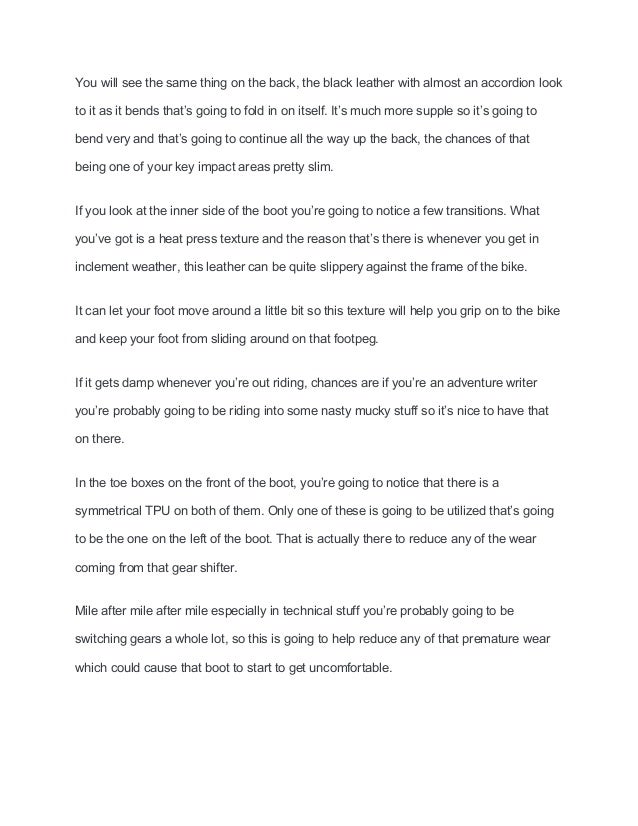 comfortable motorcycle boots for walking