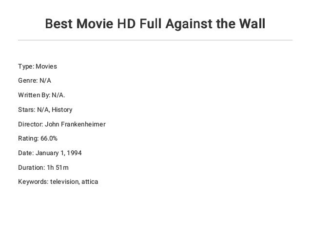 Best Movie Hd Full Against The Wall
