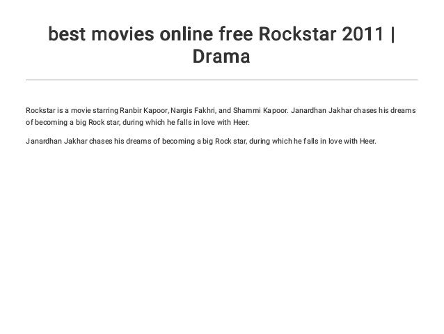 Best Movies Online Free Rockstar 2011 Drama