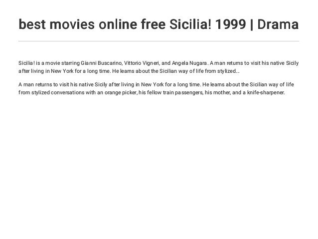 Best Movies Online Free Sicilia 1999 Drama