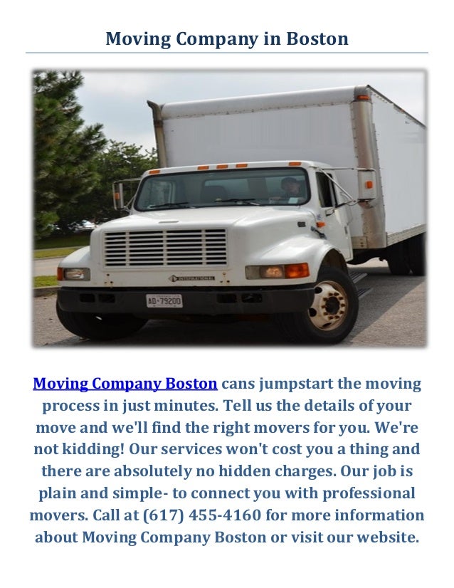 Best Moving Company in Boston, Massachusetts