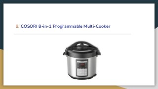 9. COSORI 8-in-1 Programmable Multi-Cooker‌
 