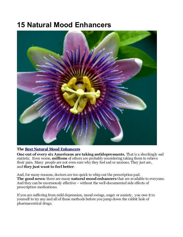Best Natural Mood Enhancers