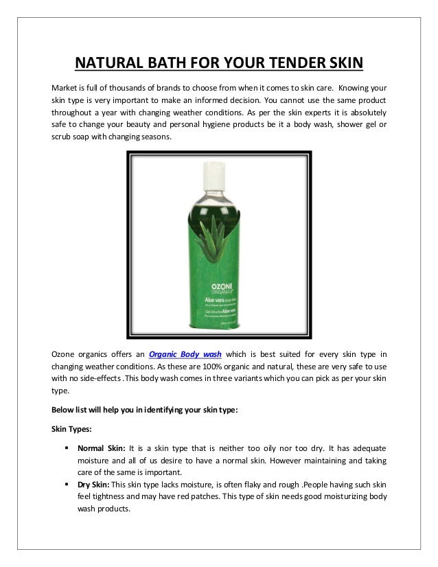 best natural moisturizing body wash