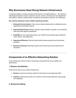 Best Networking Solution – Reliable & High-Performance Network ...
