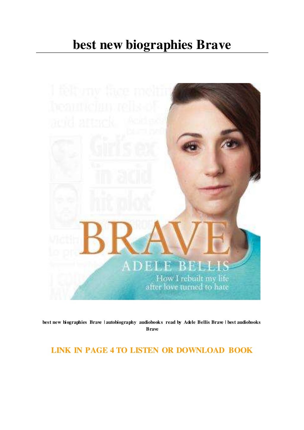 best new biographies Brave