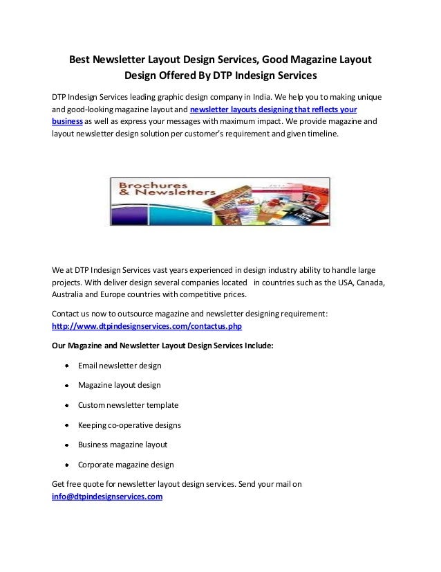 newsletter layouts design