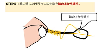 10秒ノット 最強 最速 Peライン結び方 図解