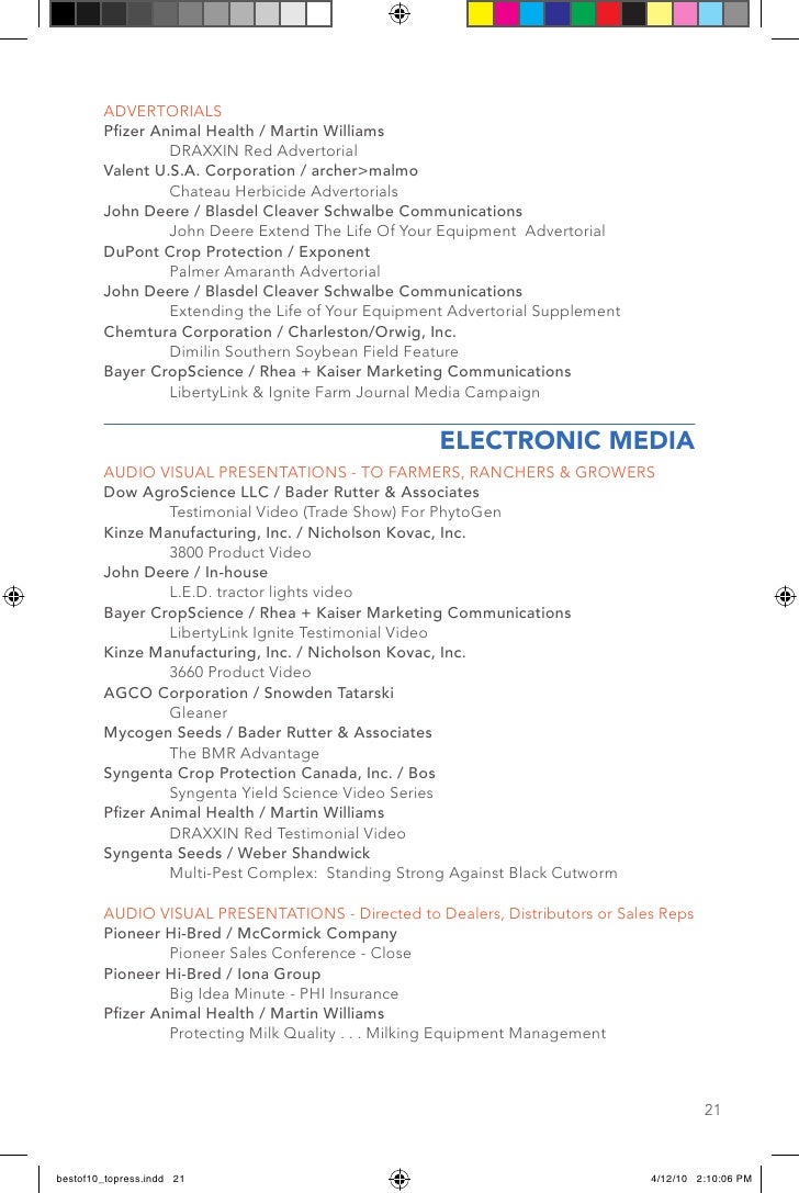 Nama Best Of 2010 Marketing Awards