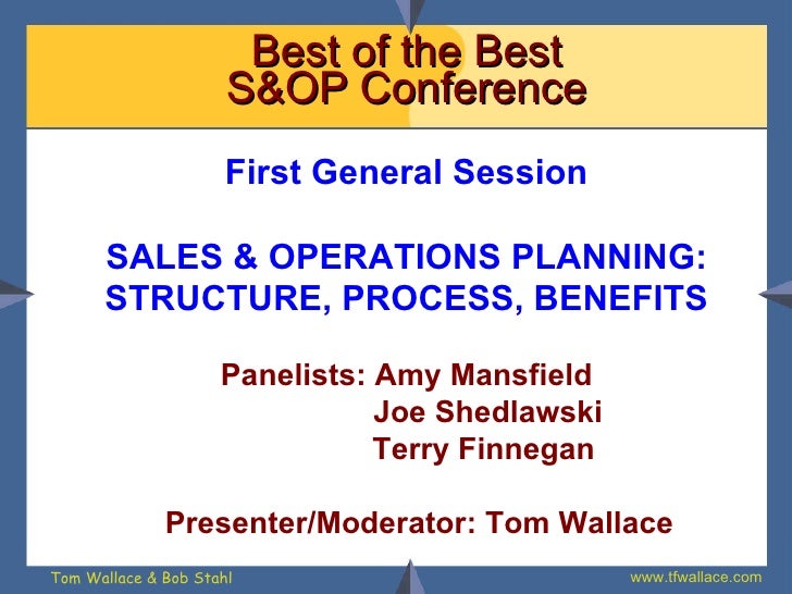 Best of the Best S&OP Conference