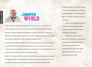 Adjust Your Set came up with the
‘Smarter World’ branded video campaign,
creating a content strategy split into
three phas...