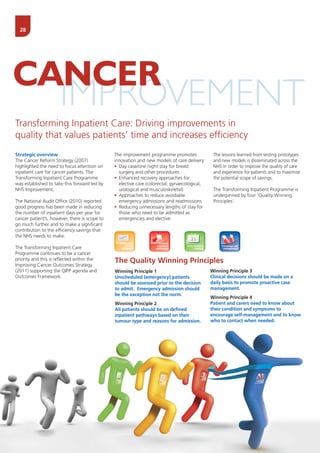 The best of clinical pathway redesign - practical examples of ...