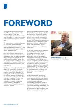 Foreword Service Learning The best of clinical pathway redesign - practical examples of ...